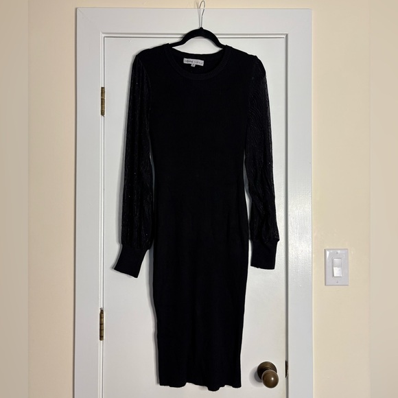 LONG BLACK DRESS - Picture 3 of 4